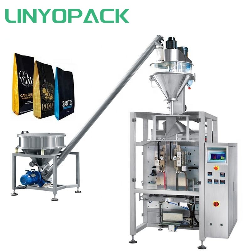 Stand up Quad Seal Bag Coffee Powder Packing Machine