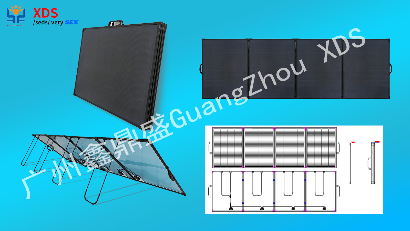 400W Solar Panel(Folding Photovoltaic Panel-Monocrystal)