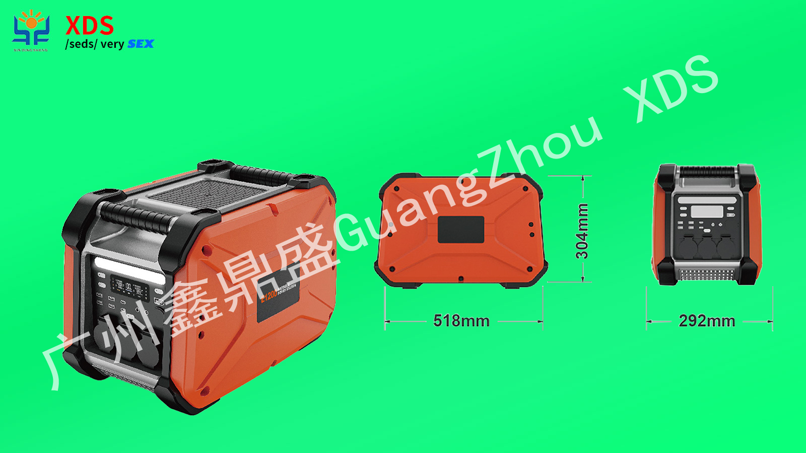 1200W / 1260WH Solar Portable Power Station