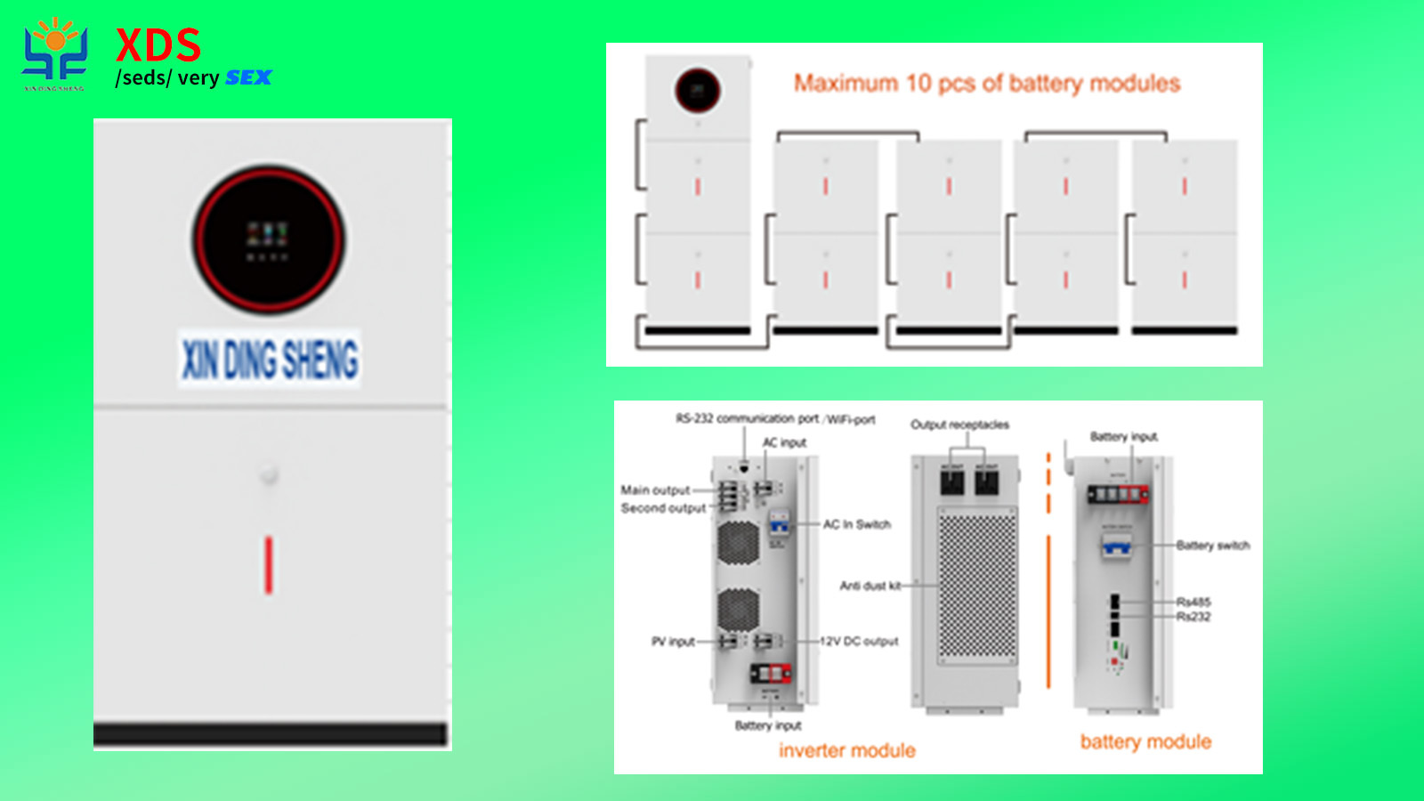 10.2KW/9600Wh HOUSEHOLD ESS(STACK)