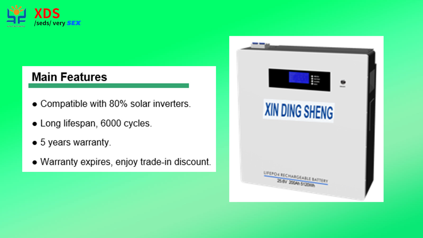 25.6V300Ah / 7600Wh LFP BATTERY