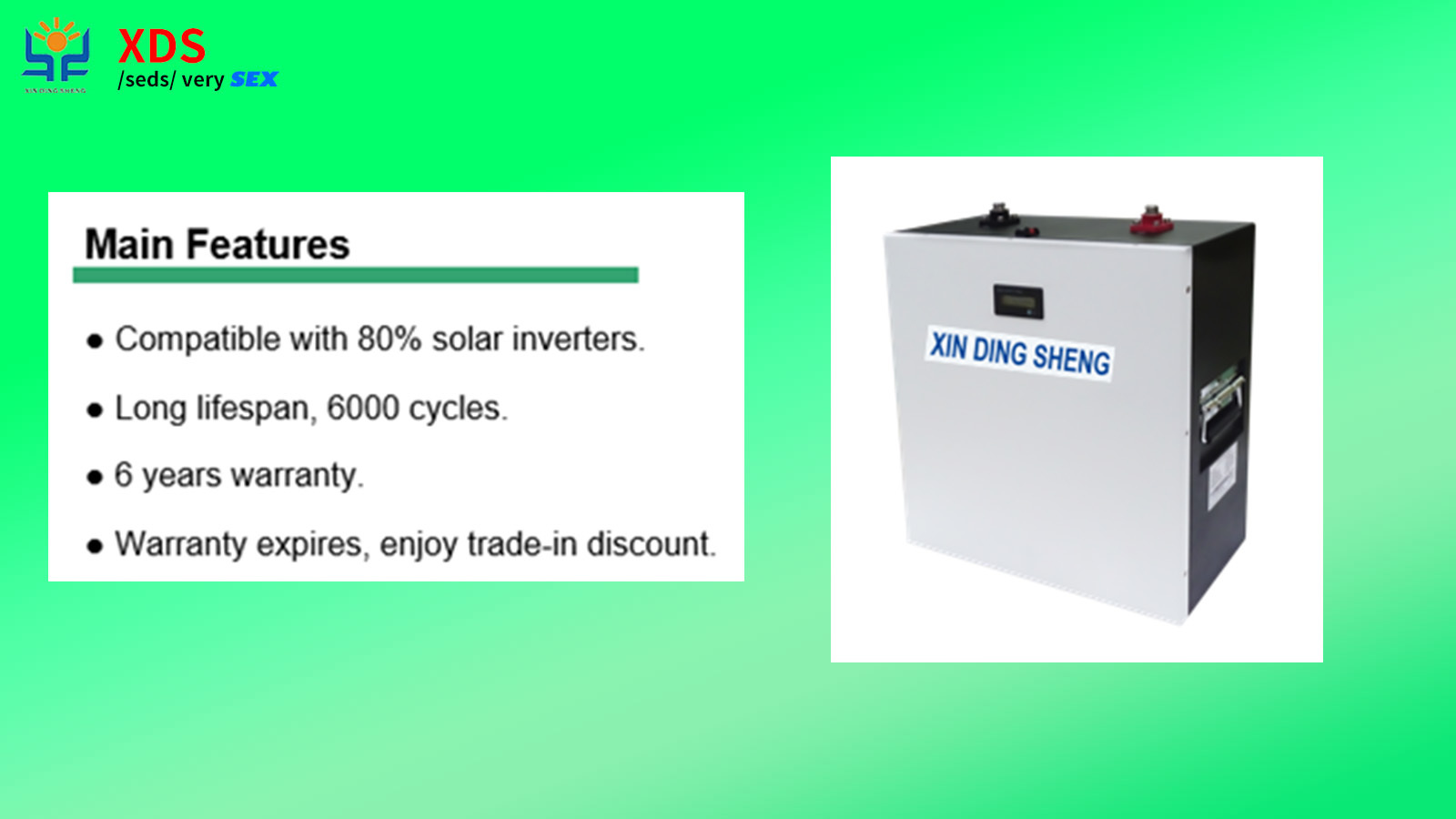 25.6V100Ah / 2560Wh LFP BATTERY