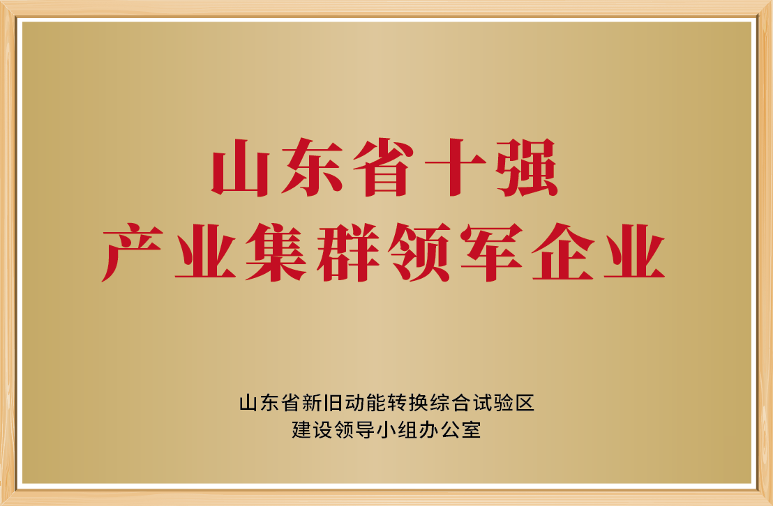 山東省十強產業集群領軍企業