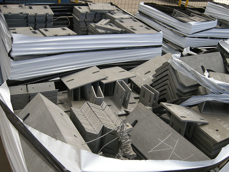 Steel structural parts galvanizing