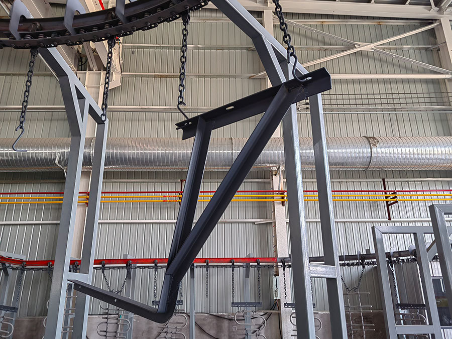 Hanging fence of railway bridge processed by hot galvanizing