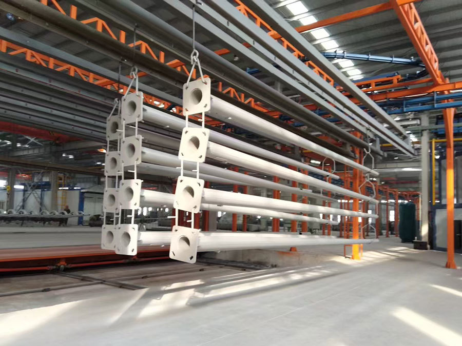 Powder coating production line