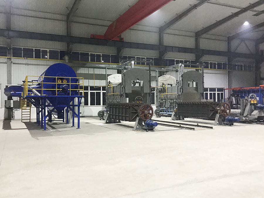 Hot zincizing production line