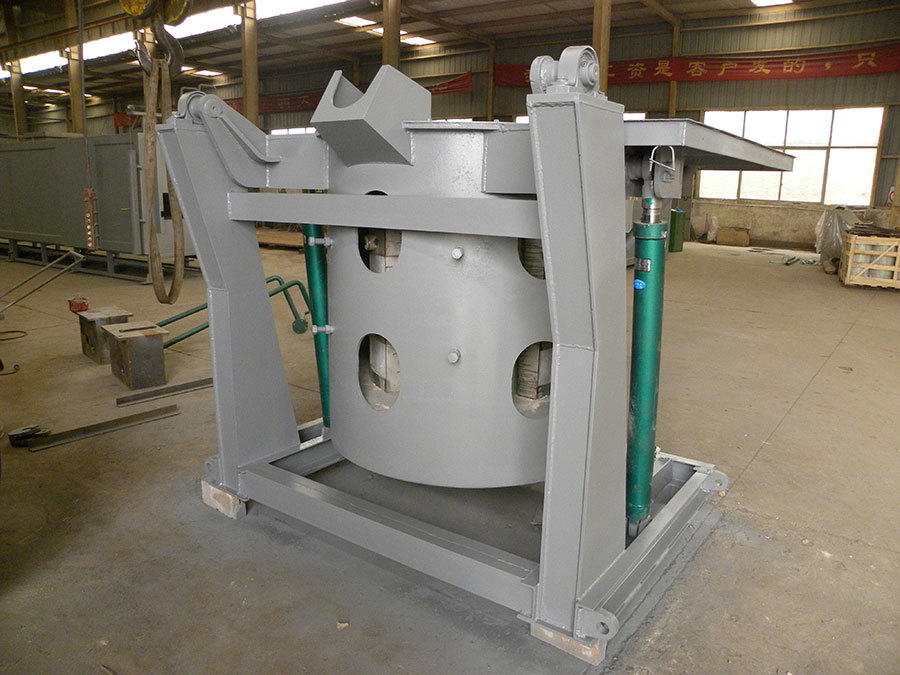 500KG hydraulic tilting furnace