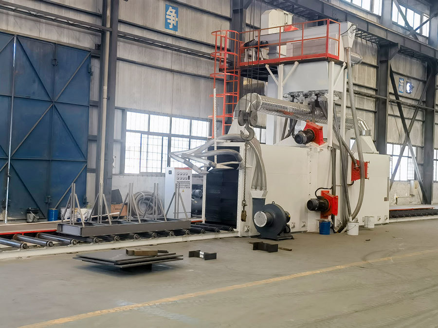 Roller type through shot blasting machine