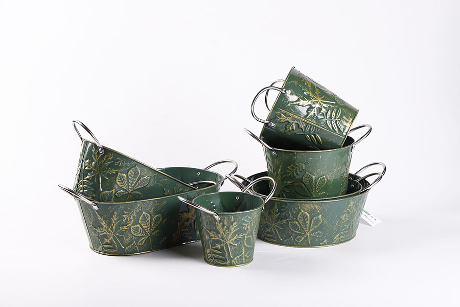 Green flower pot