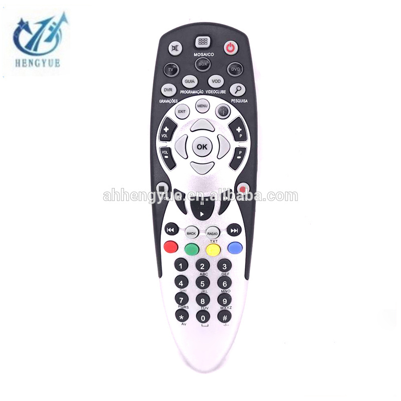 433mhz Remote Control For ZAP 48keys Black and Silver AV TV DVD DVR CAIXA VOD Remote Controller For Angola Market 