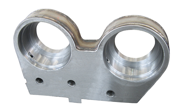 Twin-hole continuous casting bearing seat