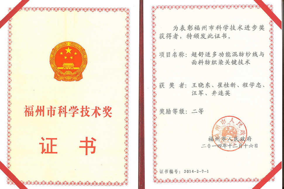 Fuzhou Patent Award