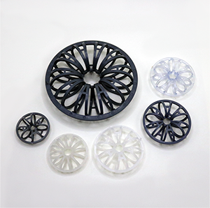 Plastic Teller Rosette Ring
