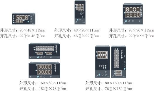 雙回路數字/光柱顯示控制儀