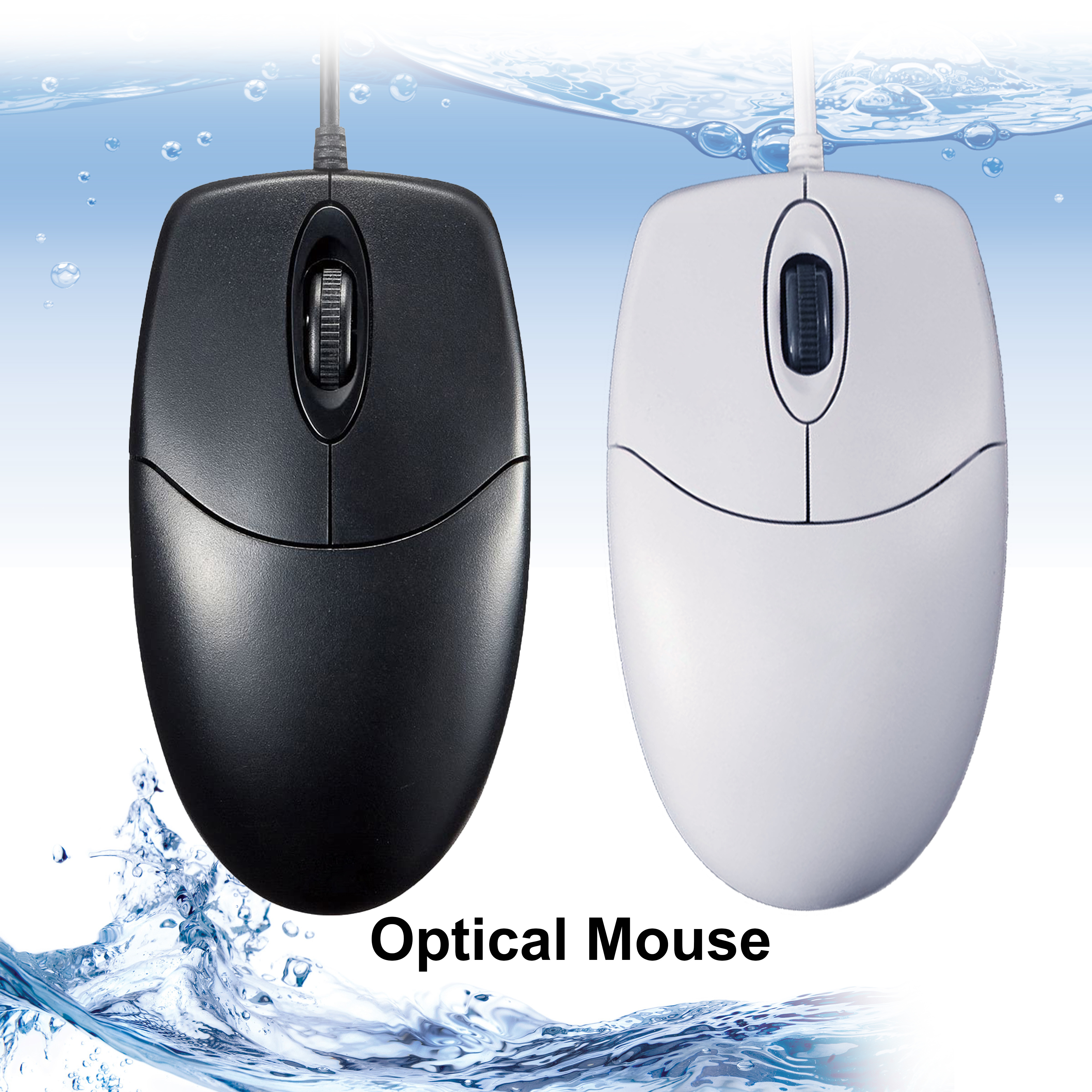 Wired IP68 Washable Antibacterial Scroll Wheel Medical Optical Mouse