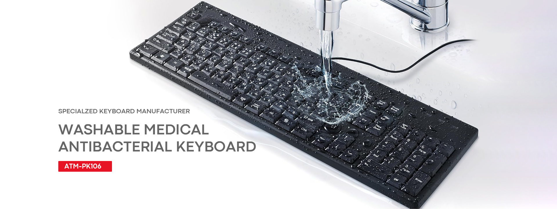 AITmon Washable Medical Antibacterial Keyboard