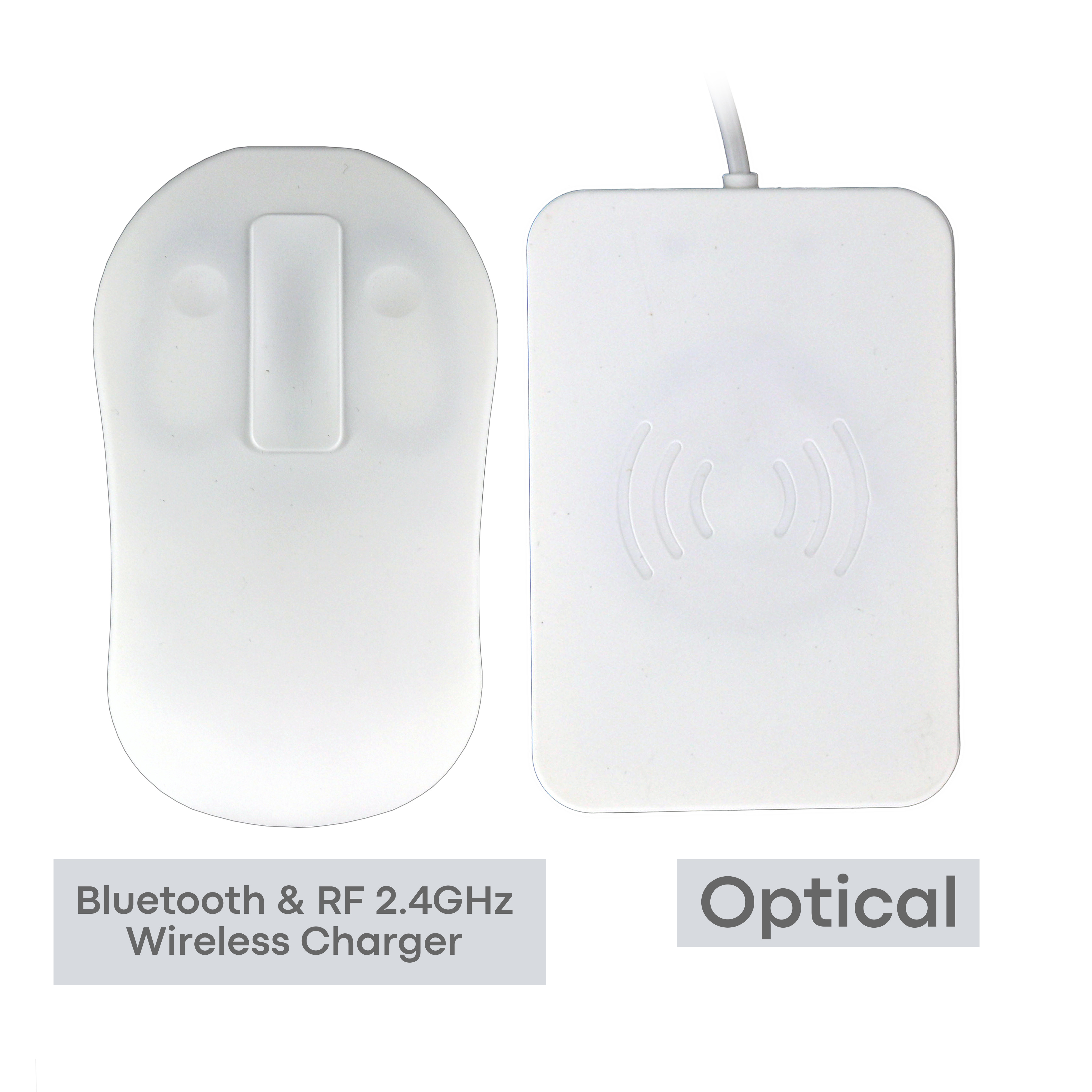 Medical Grade Sealed Antibacterial Silicone IP68 Waterproof Wireless Dual-Mode Optical Mouse with wireless charging with Touch Scroll