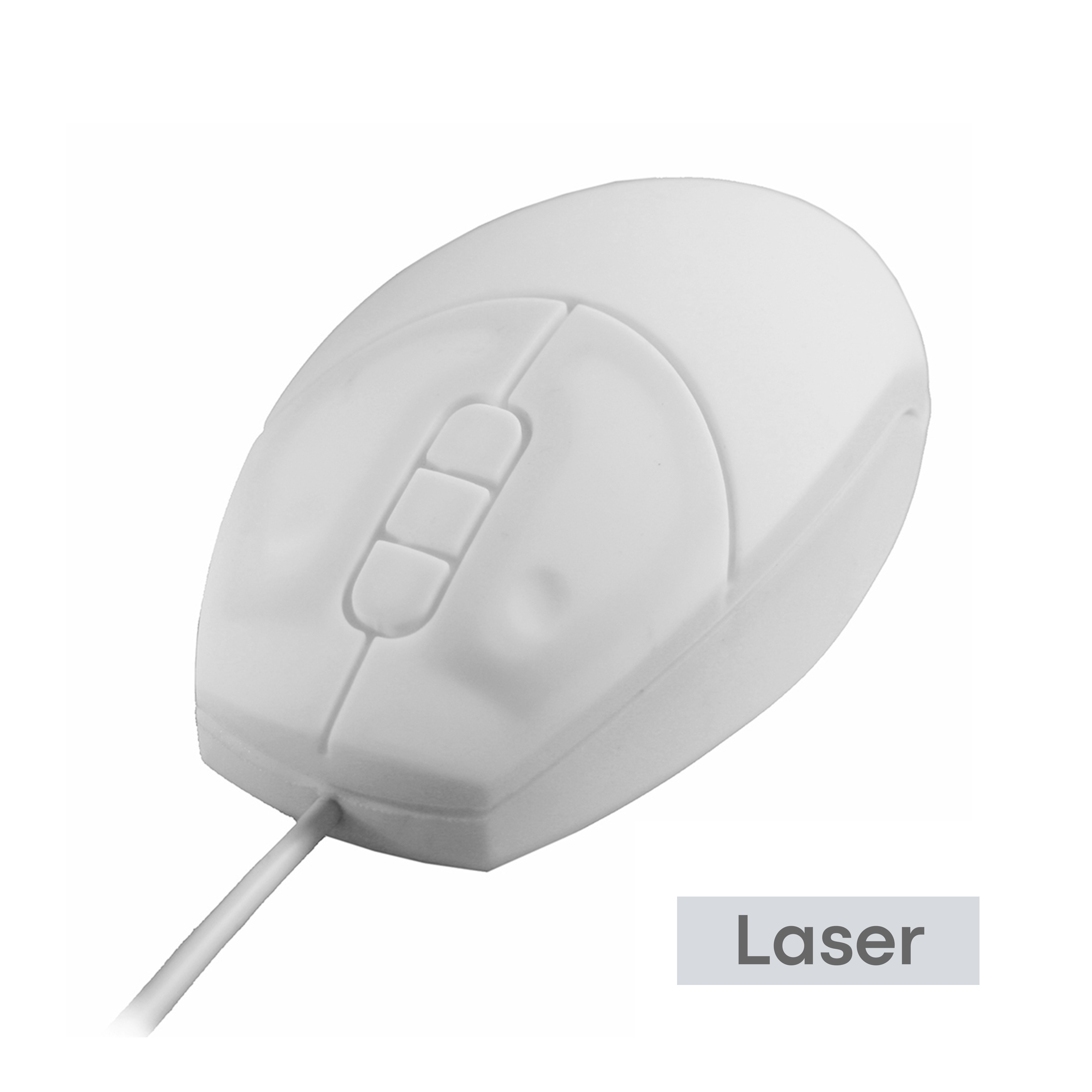 Medical Grade Sealed Antibacterial Silicone IP68 Waterproof Small Laser Mouse