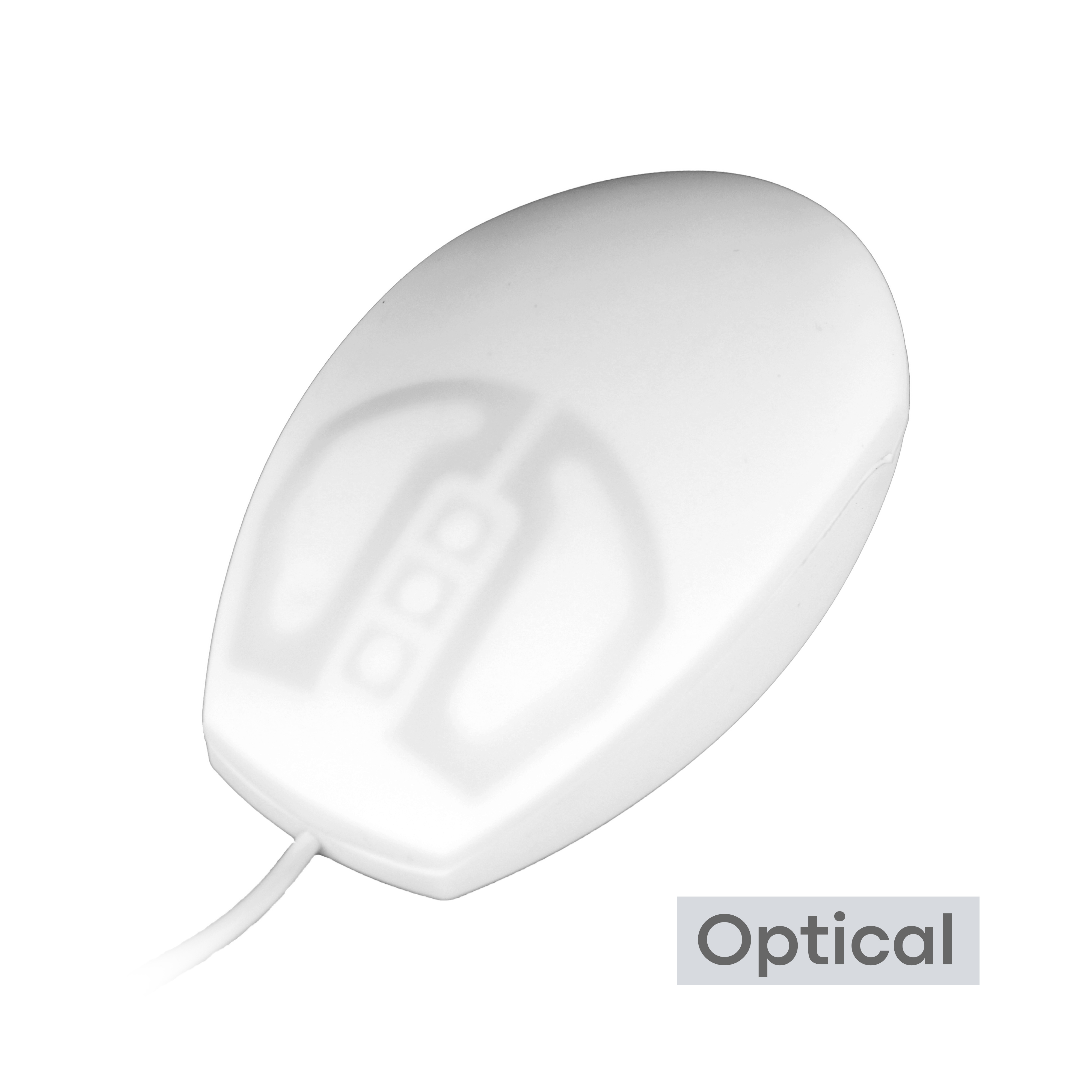Medical Grade Sealed Antibacterial Silicone IP68 Waterproof Small Optical  Mouse