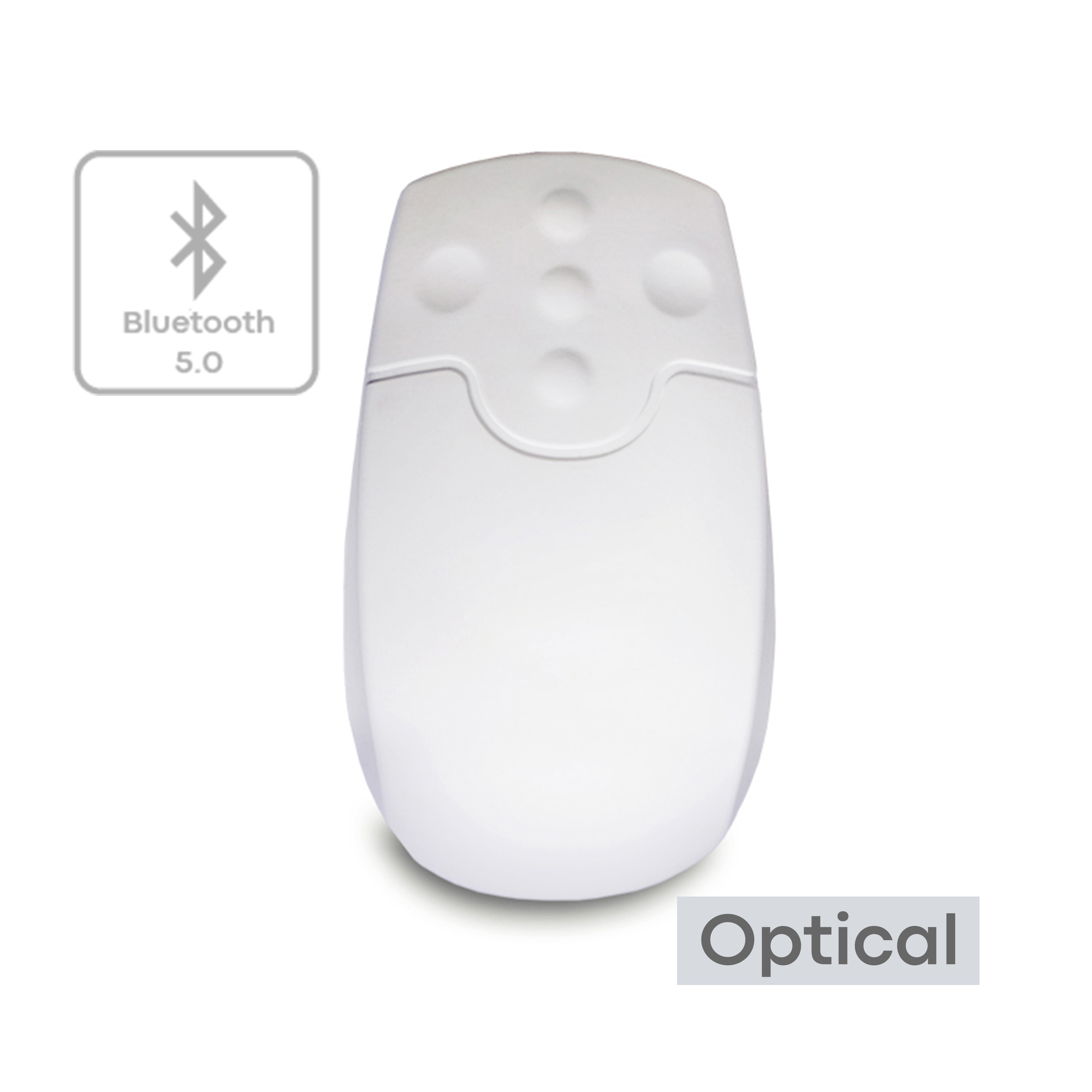 Medical Grade Sealed Antibacterial Silicone IP68 Waterproof Bluetooth Laser Mouse with Touch Scroll by 3 buttons