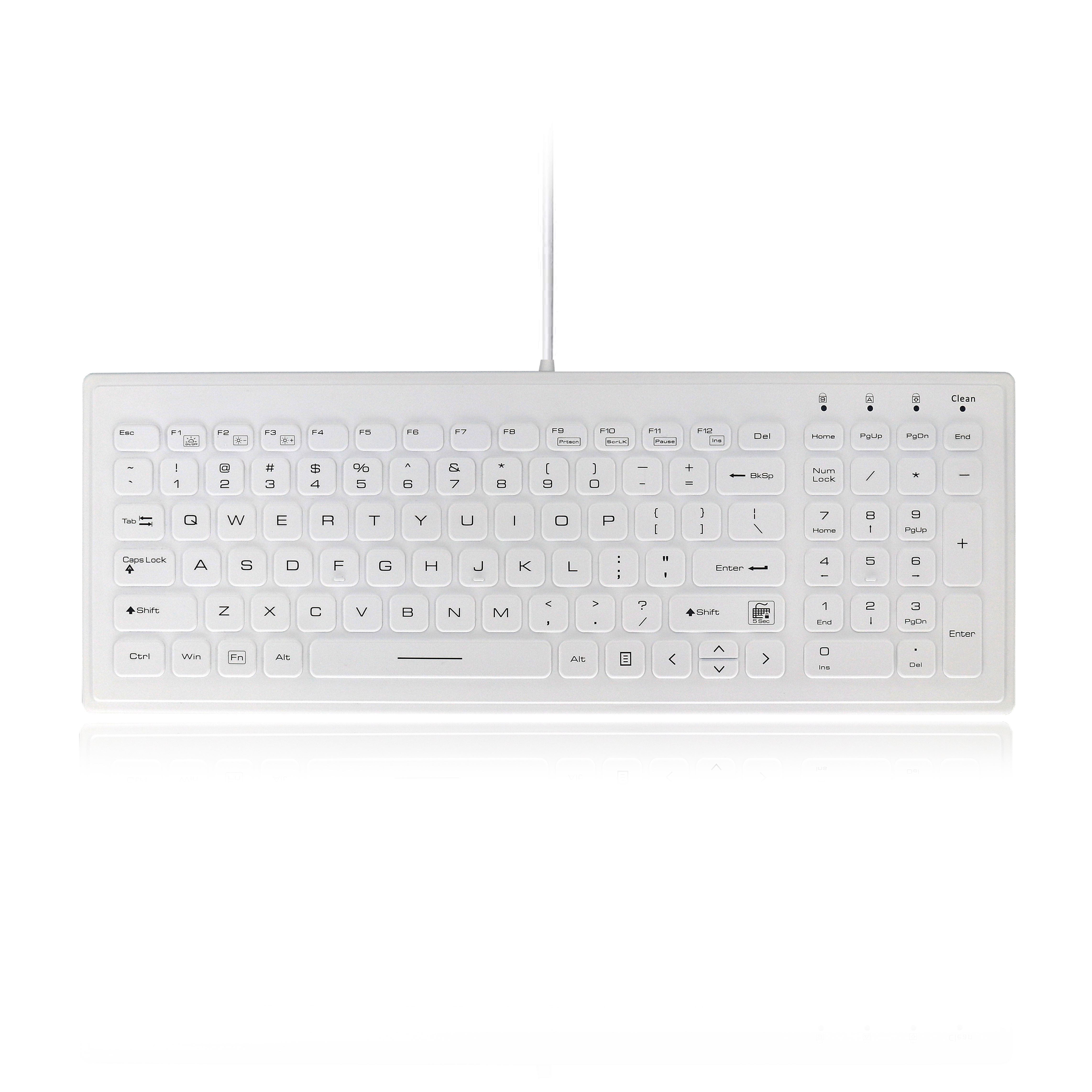 Medical Grade Antibacterial Silicone Waterproof Keyboard
