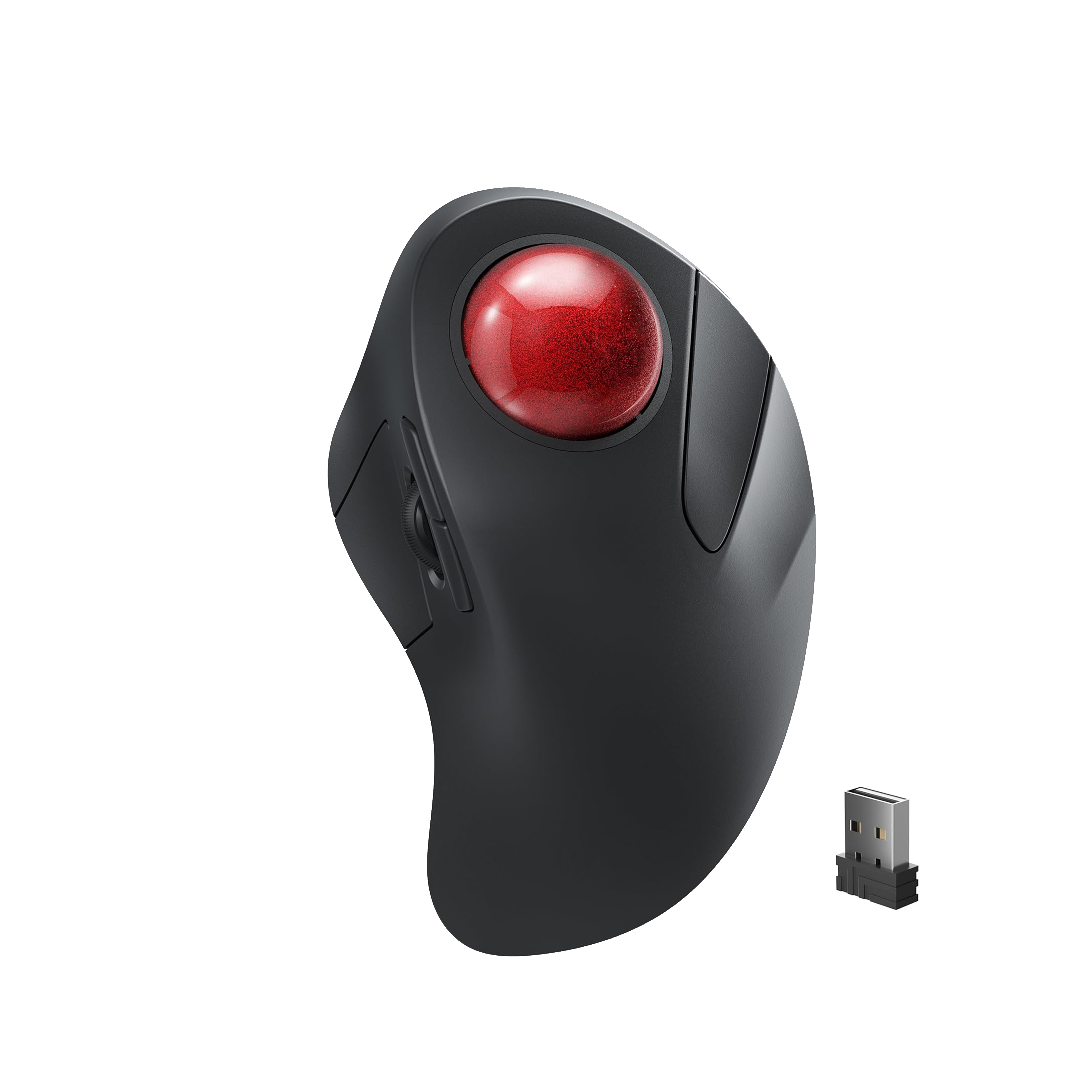 AITmon Contoured Ergonomic Wireless Mouse with Trackball