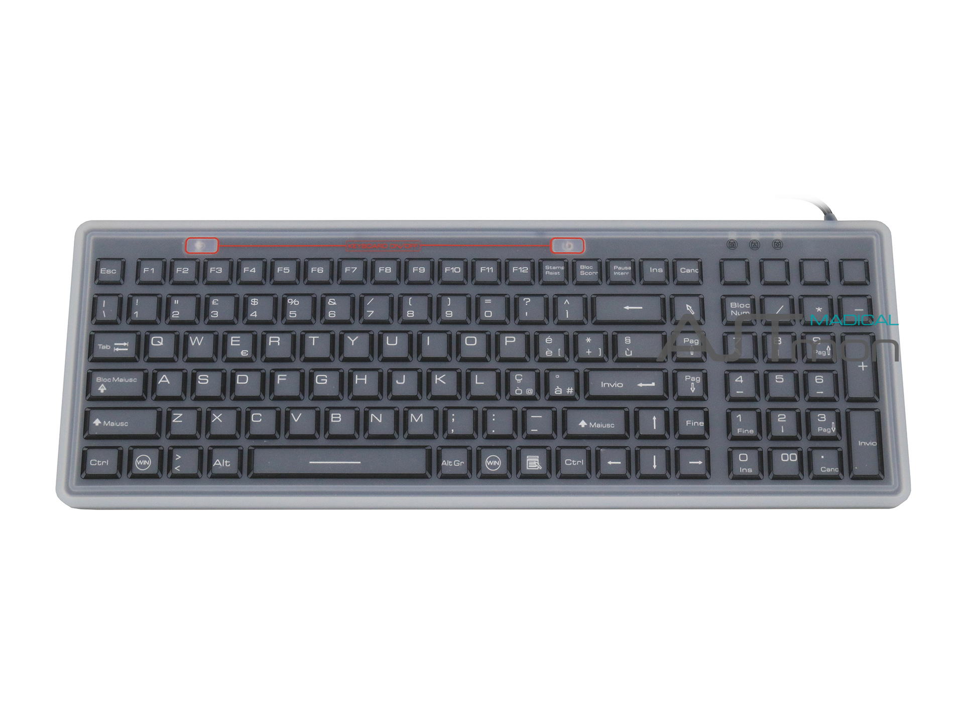 Seales Silicone Keyboard With Flat Membrane Surface