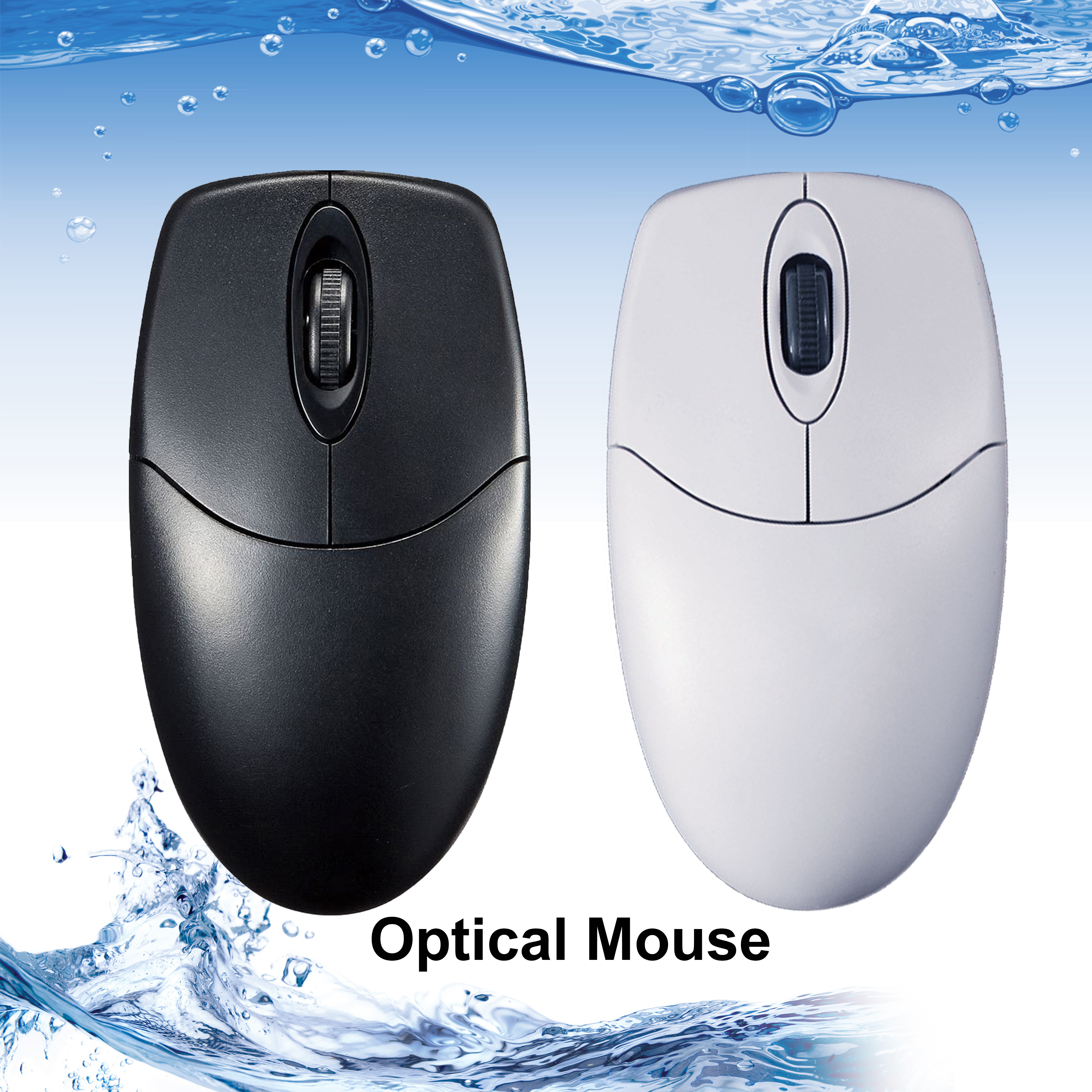Wireless 2.4GHz IP68 Washable Antibacterial Scroll Wheel Medical Optical Mouse