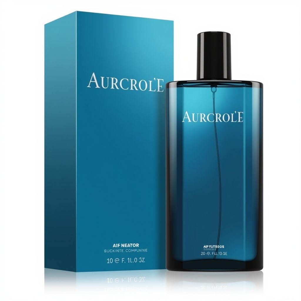 Fragancia elegante de perfume para hombre en frasco de vidrio negro con tapón a juego y caja azul. Venta caliente. Embalaje de perfume para hombre 1:1