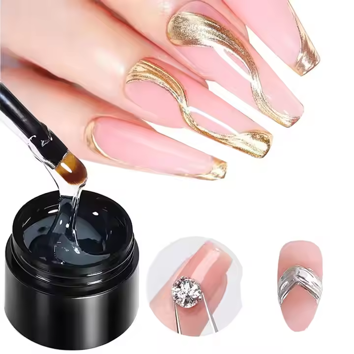 Wholesale Custom Private Label Clear Strong Solid Nail Tips Gel Glue for Nail Extension