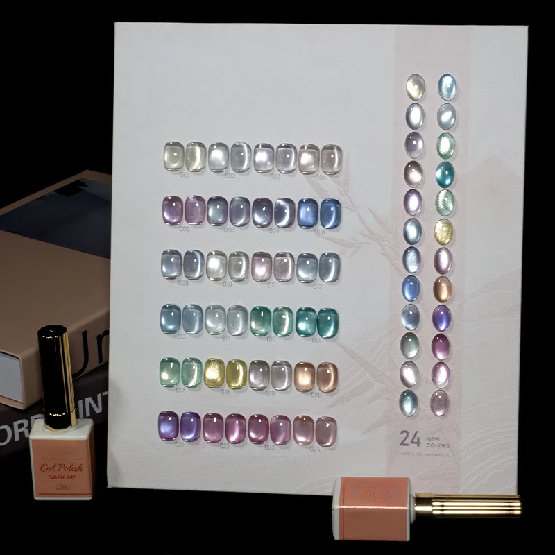 Cat's Eye Nail Polish Magnetic Cat's Sands Nail Glue Reflective Cateye UV Gel for Salon DIY Enhancement Nail Art