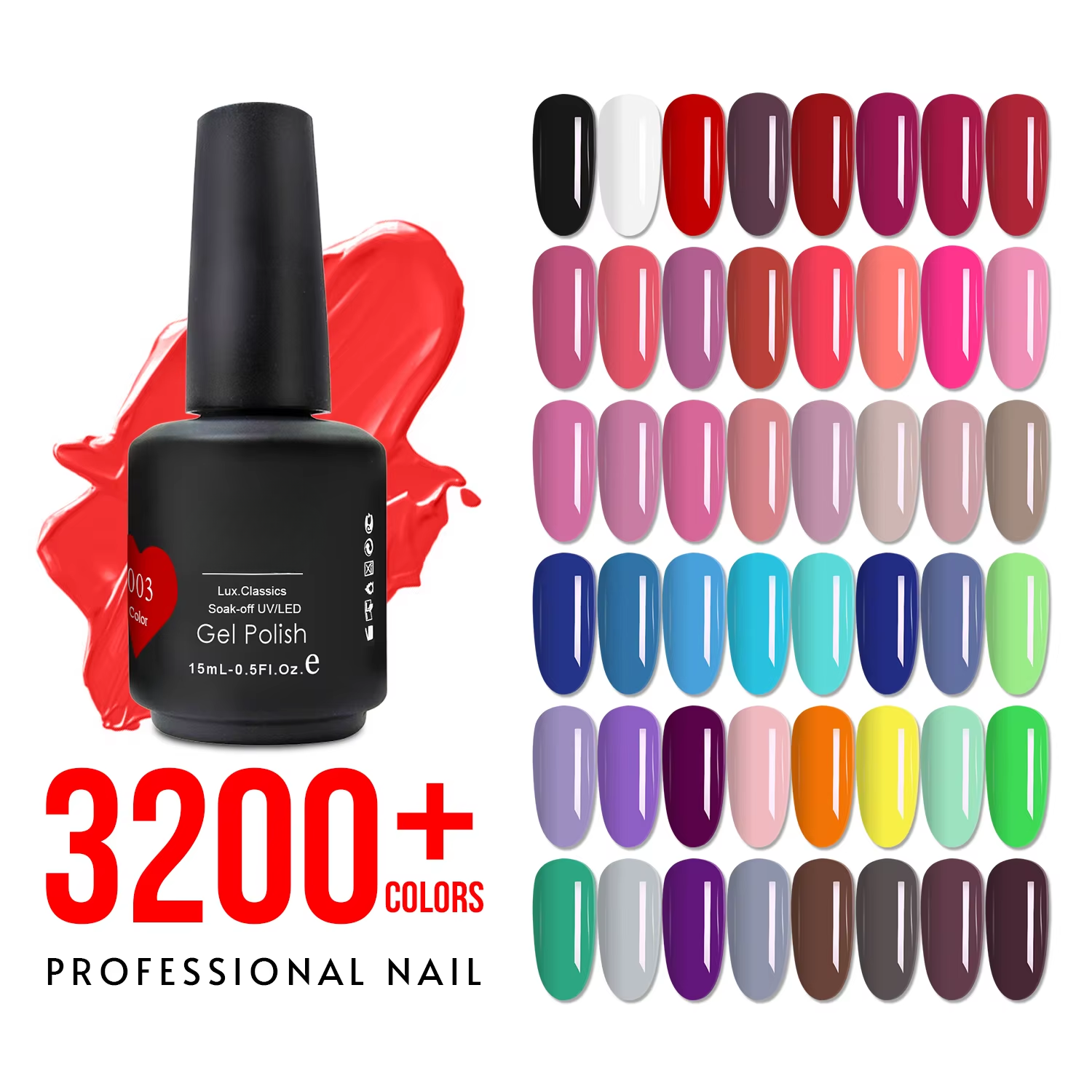 Gel Nail Polish Customizable LOGO Eco-Friendly Factory Wholesale Gel Nail Polish Long Lasting