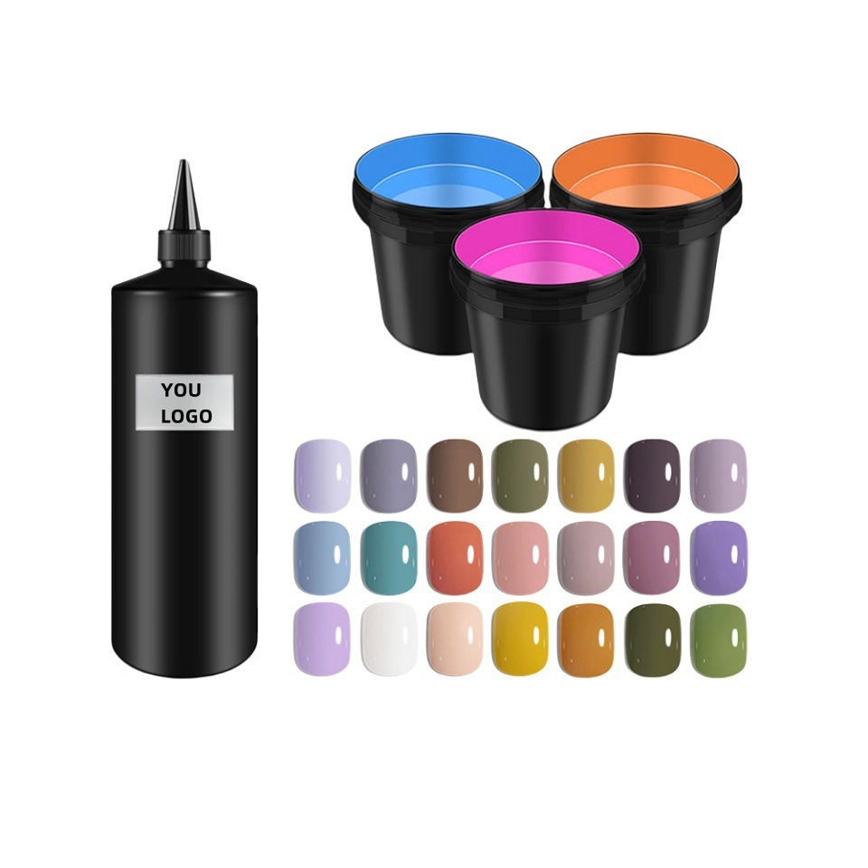 Kerui Aramide Glue kg bulk 3000 colors adjustable to make white and popular colors nail art store nail polish glue color glue wholesale