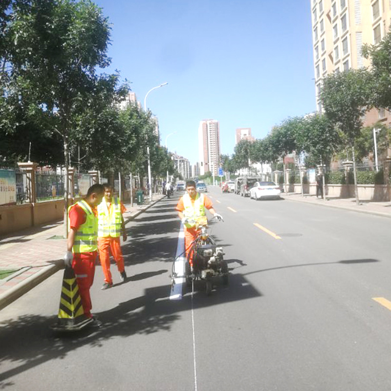 天津东丽区道路划线