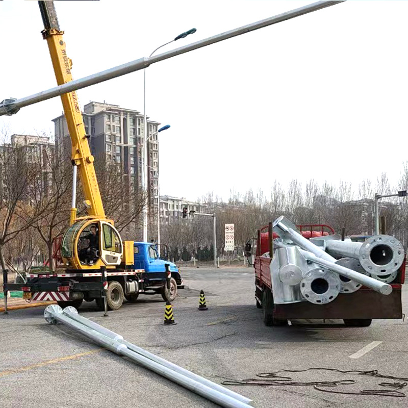 Installation of monitoring poles in Xiqing District, Tianjin