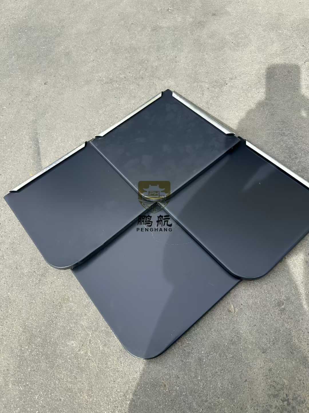Aluminum alloy fish-scale tiles