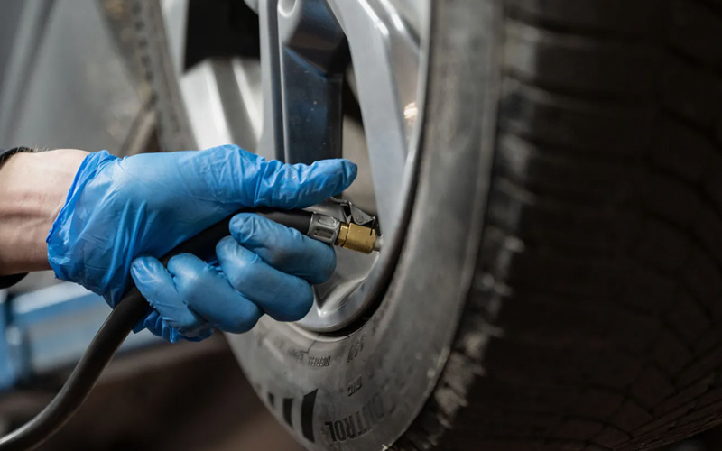 Inflating tires