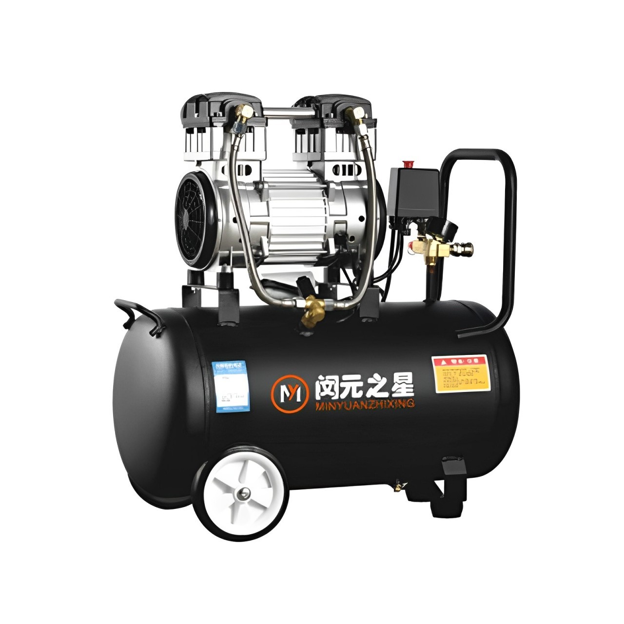 Oil-free silent air compressor