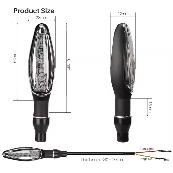 E-Mark LED DRL Flowing Turn Signals