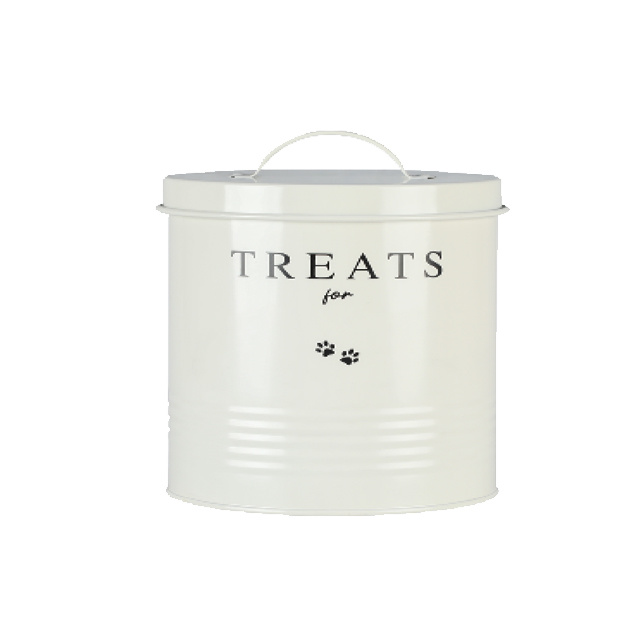 Metal Pet Food Cat Food Dog Food Storage Container Tin