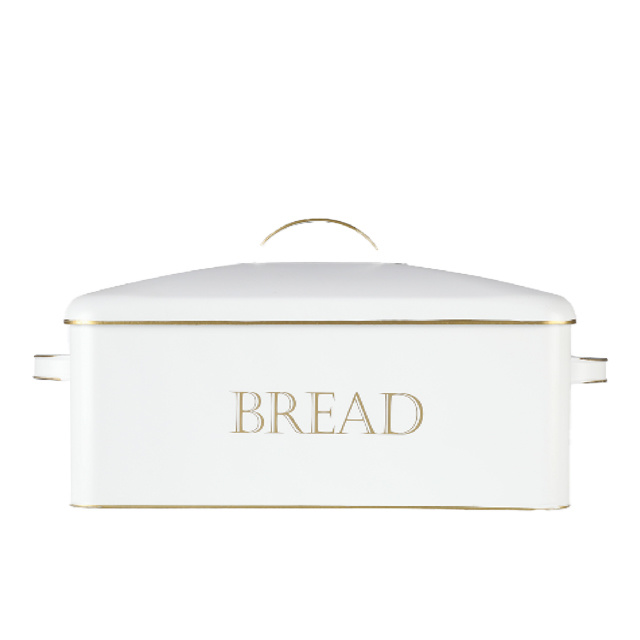 High Quality Metal Classic Bread Box Rectangular Food Grade Metal Storage Bread Box With Antique Finishing At Low Prices