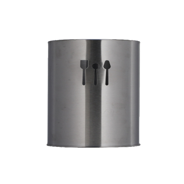New Round Metal Kitchen Utensil Holder_ Custom Powder Coated for a Chic Storage Accessory