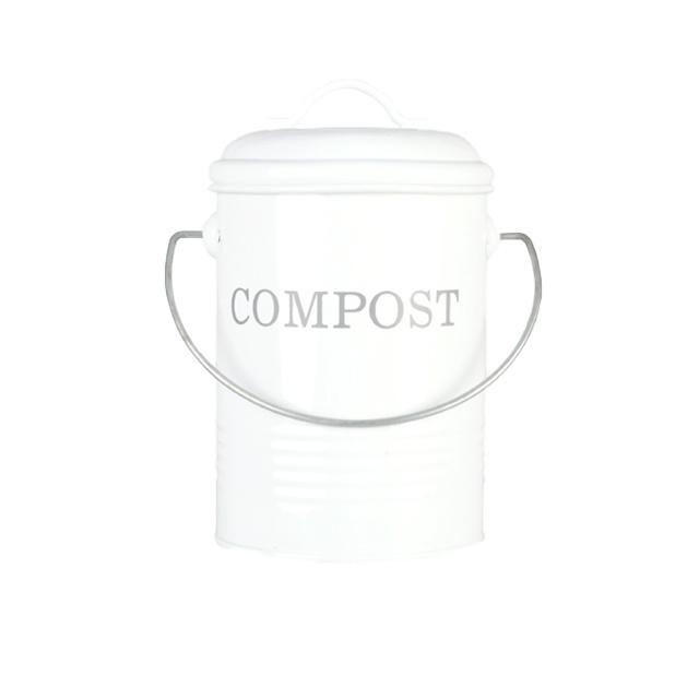 Metal Outdoor Garden Worm Compost Bin Indoor Kitchen Food Waste Compost Pail Kitchen Countertop Bench Top Compost Containers