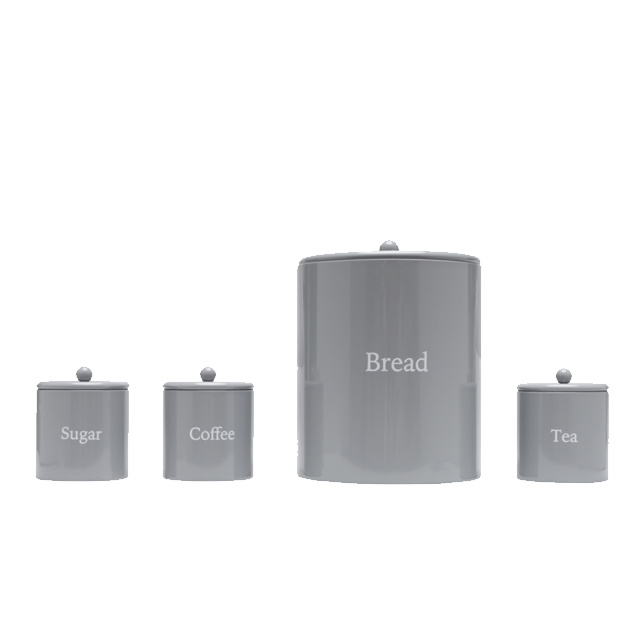 Kitchen canister sets for kitchen counter Counter Large Bread Boxes Storage Canister Tins and 3 Piece Kitchen Canister Set