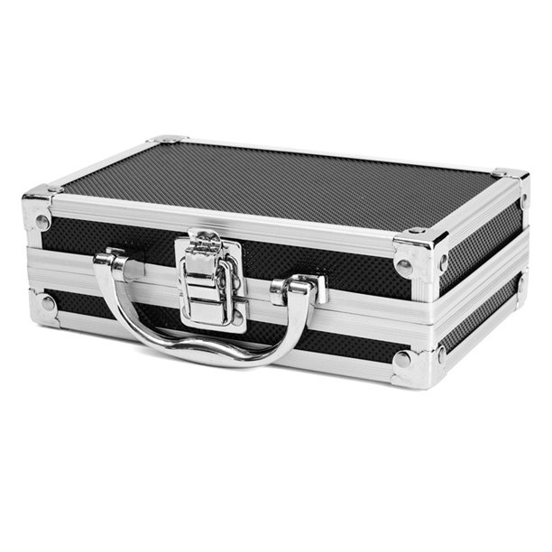 Aluminum Carry Case Tools Box Storage Organizer Travel Tool Holder