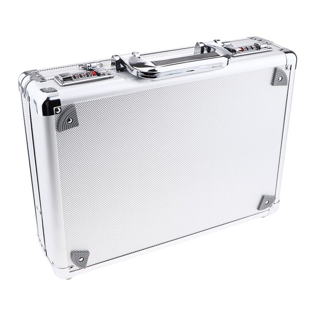 Aluminium Carry Case w/Lined Pouch Travel Hair Cutting Tools Storage Box Hairdressing Salon Clipper Holder Accessories