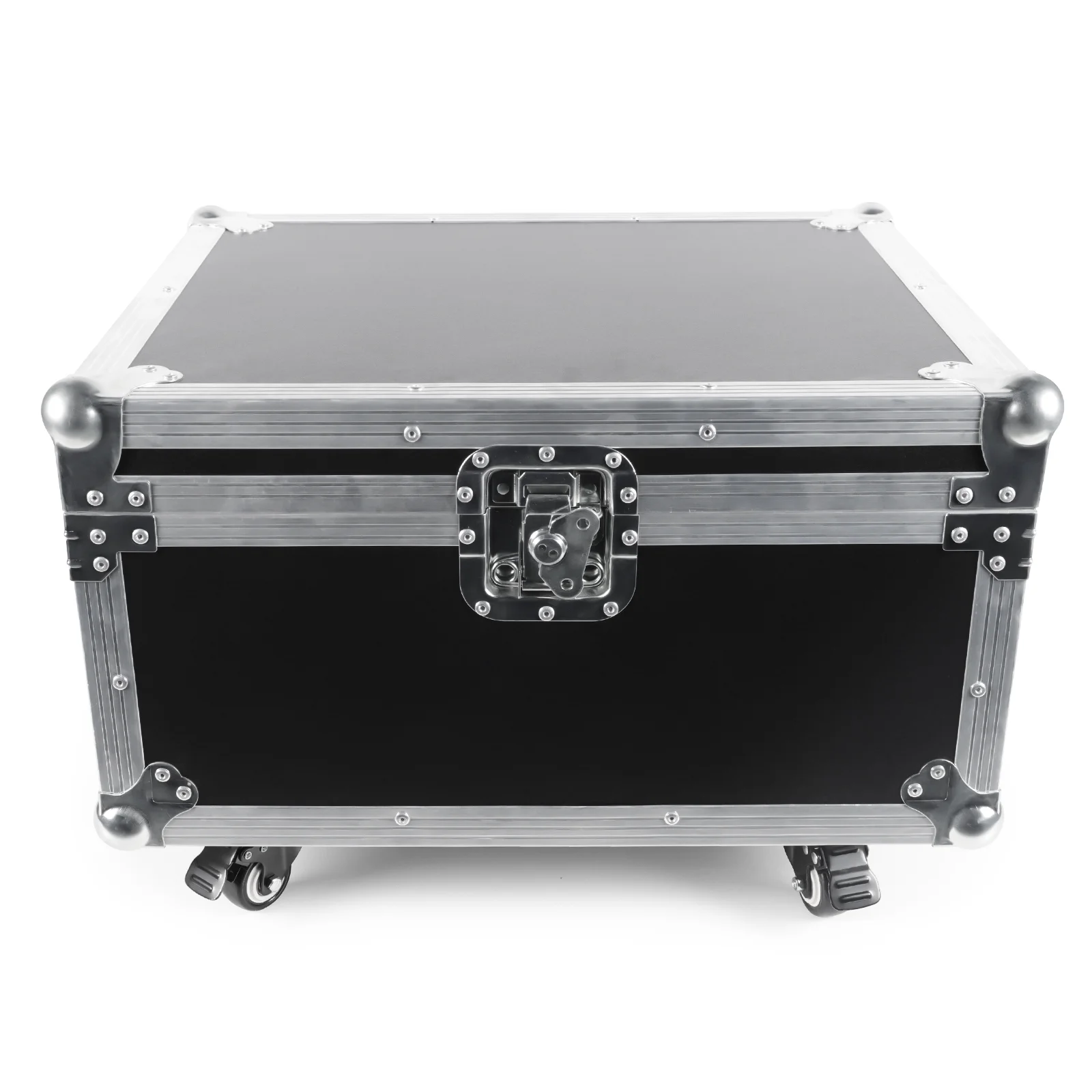 Flight Case for 4Pcs Stage Effect Cold Spark Firework Machine Case w/ wheels Silver Black