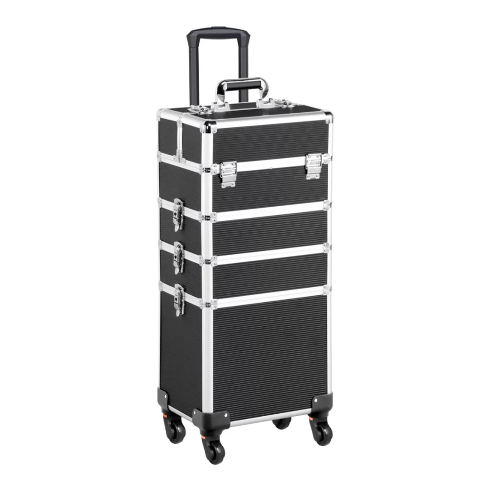 Aluminum Professional Makeup Case, Black