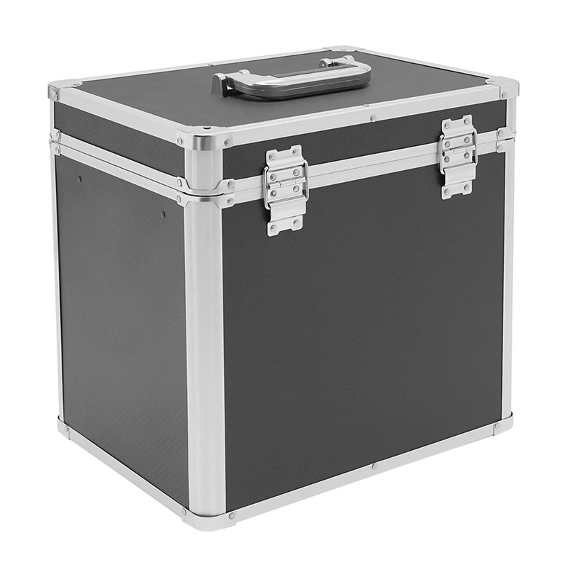 Aluminum Storage Trunk with Combination Lock Large Capacity Briefcase Security Lock Box for Personal Items Cash Laptop